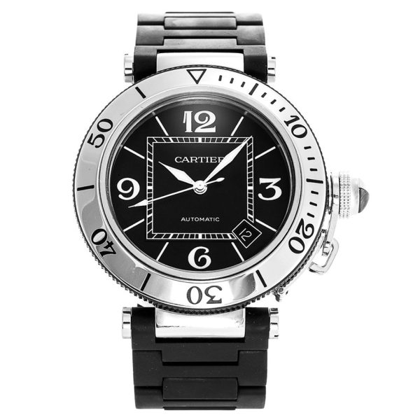 Black Cartier Pasha W31077U2