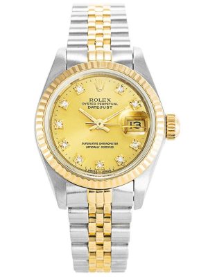 Rolex Datejust Gold and Diamonds Ladies 69173