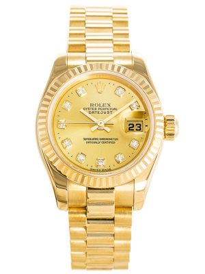 Rolex Datejust Gold Ladies 179178