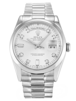 Rolex Day-Date Silver 118209