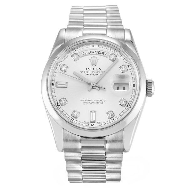 Rolex Day-Date Silver 118209