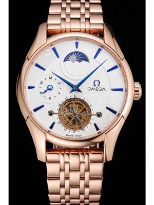 Omega De Ville Moonphase Tourbillon White